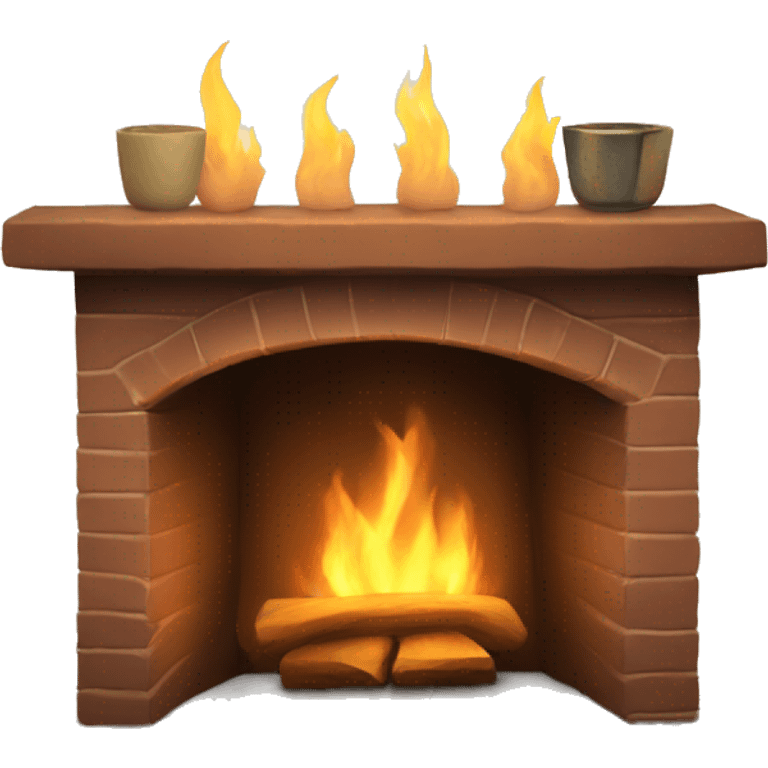 Cozy fireplace  emoji