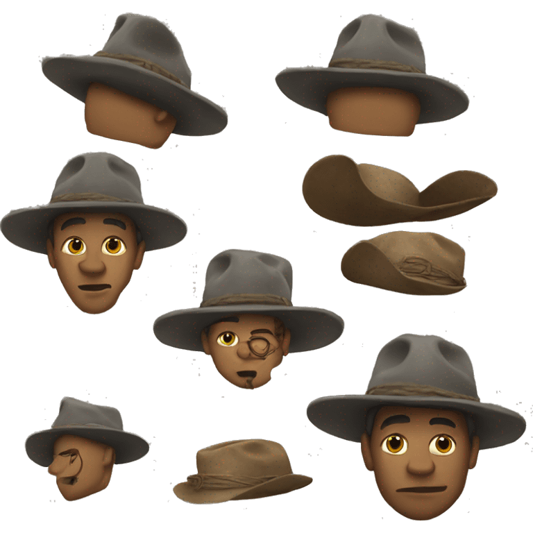 DJUNELOG wit hat emoji