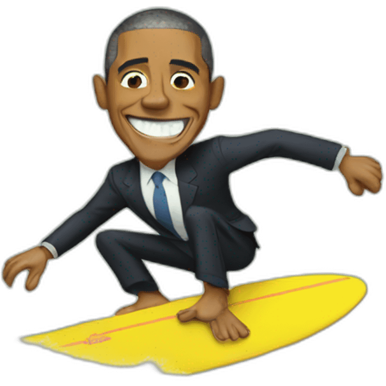 obama surfing emoji