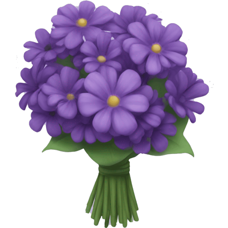 Purple bouquet emoji