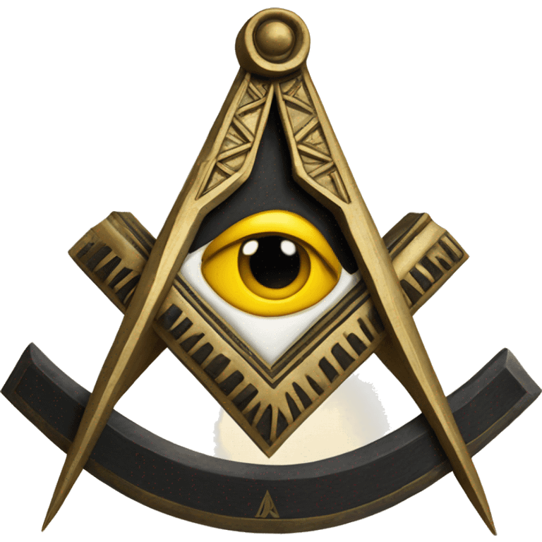 Masonic Square and Compass an emoji