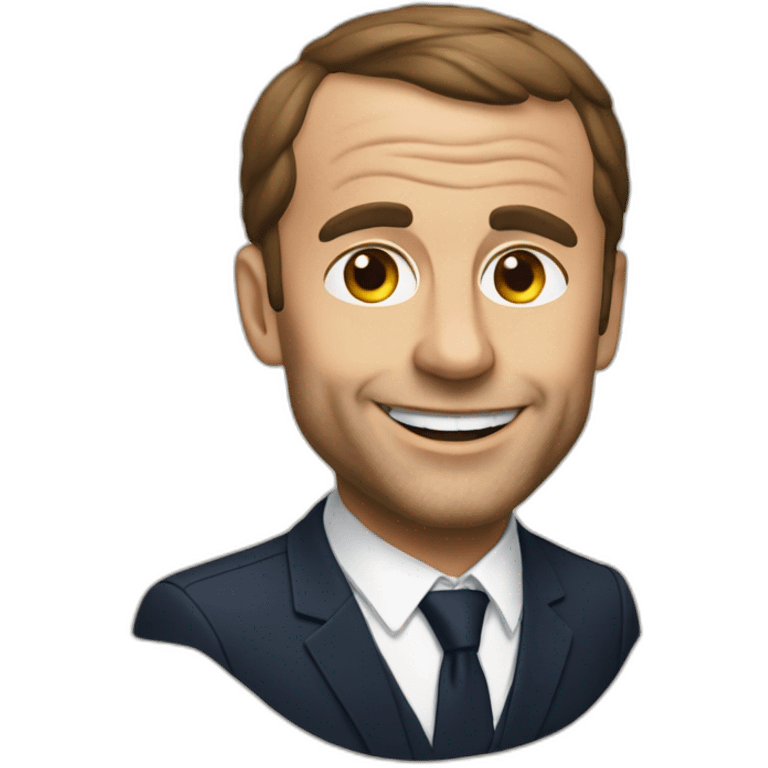 Macron qui fait du basket emoji