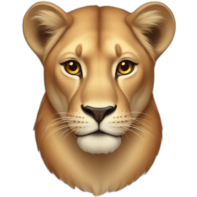 Red lioness emoji