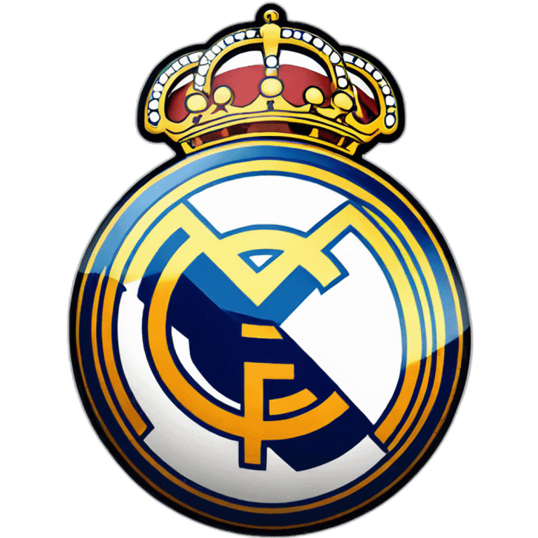 Real Madrid logo football club emoji