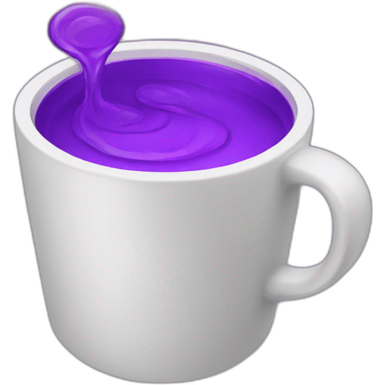 A double cup with purple liquid  emoji