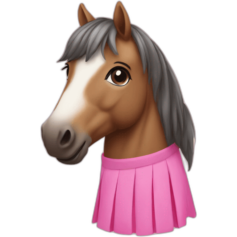 horse with pink skirt emoji