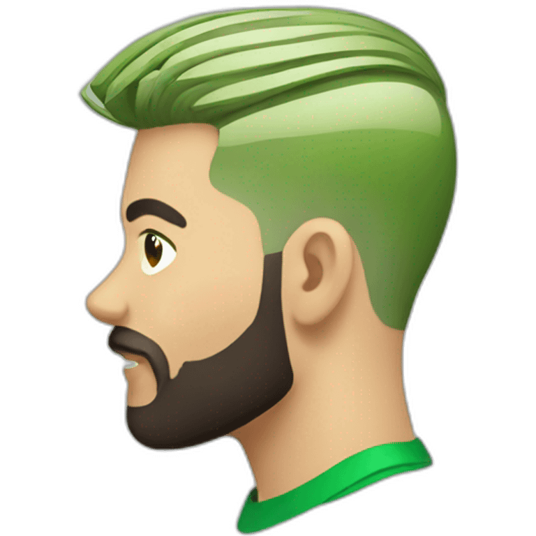 trimmer barber hair green emoji