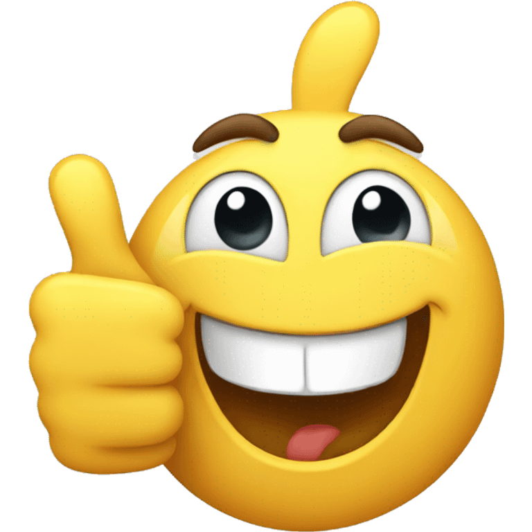 happy emoji thumbs up emoji