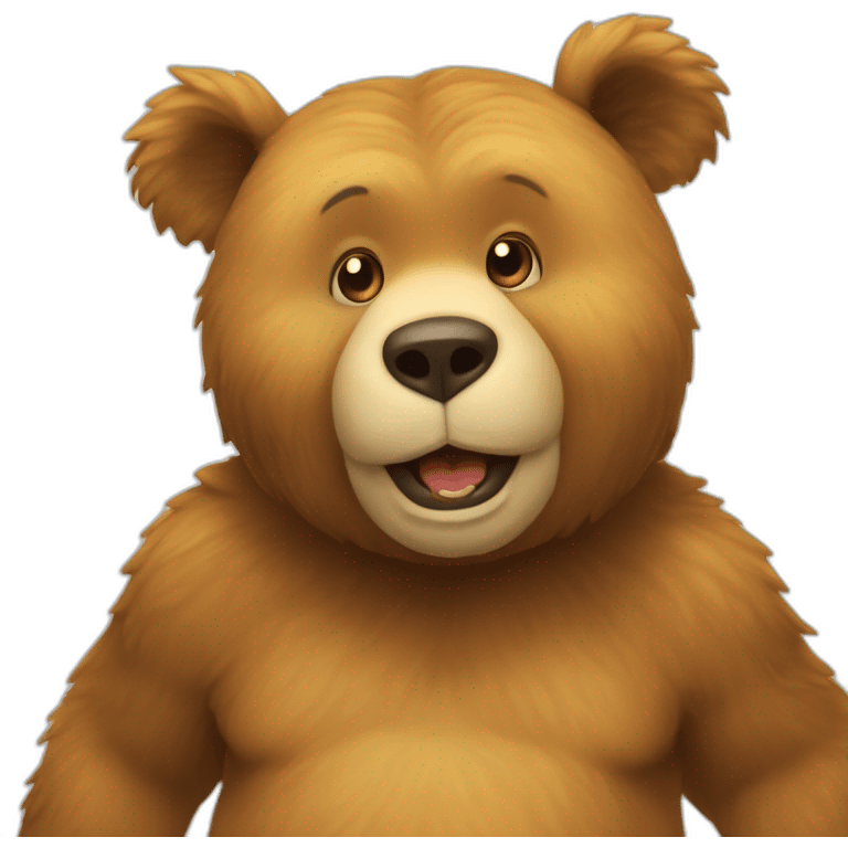 Un ours qui vole du miel emoji