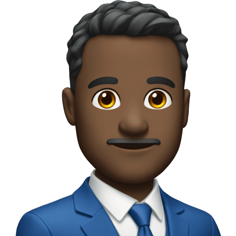 sport man in blue suit emoji