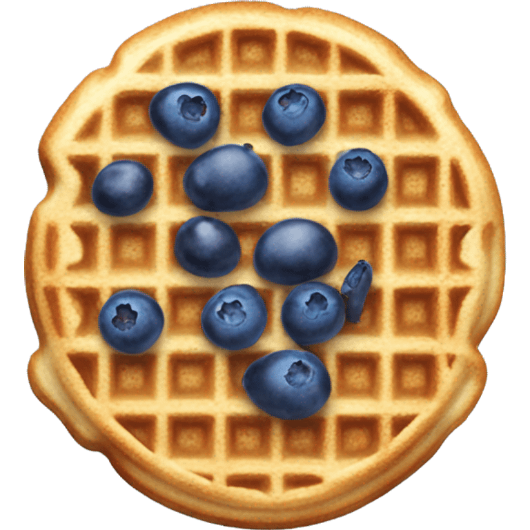 blueberry waffle emoji