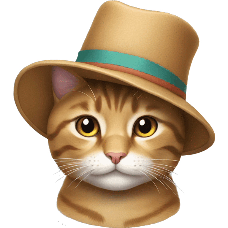 cat with hat  emoji