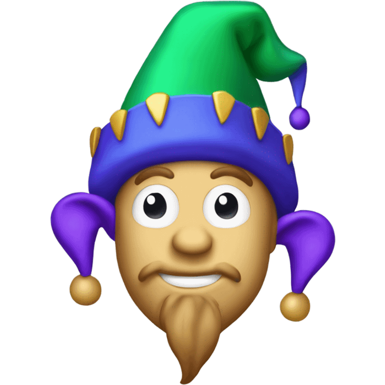 Jester’s cap with multiple floppy peaks emoji