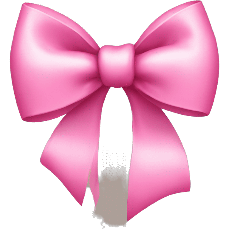 Pink bow heart emoji