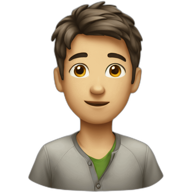 Smart boy emoji