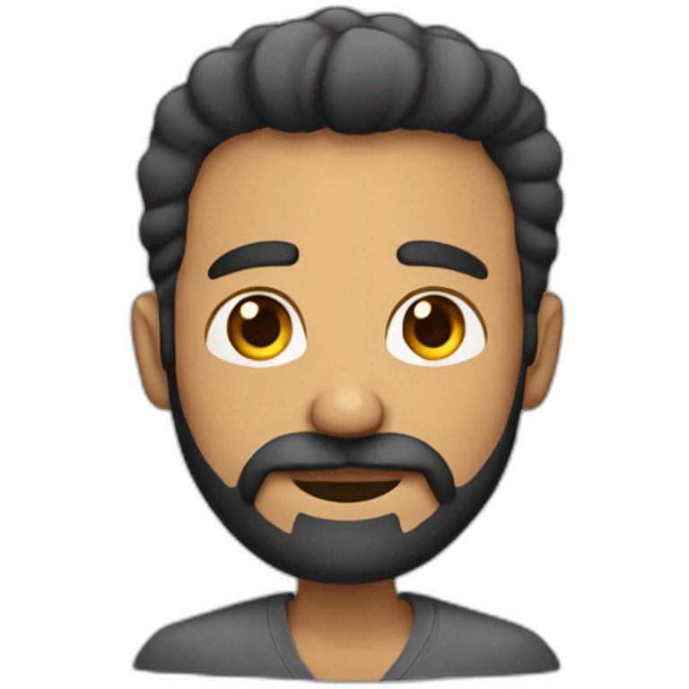 Hombre con barba  emoji