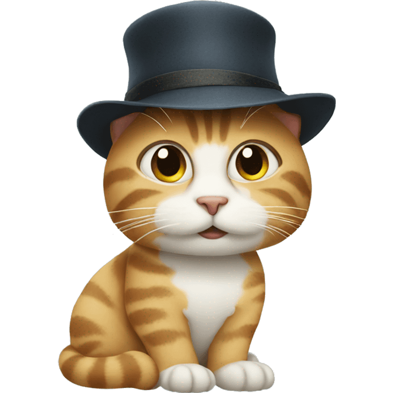 cat with a hat emoji