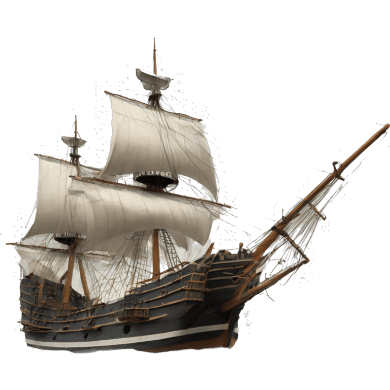 photorealistic england frigate  XVII 
century emoji