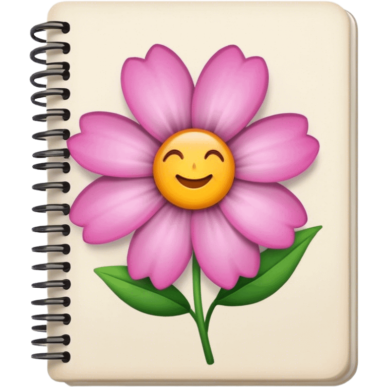 flower notebook emoji