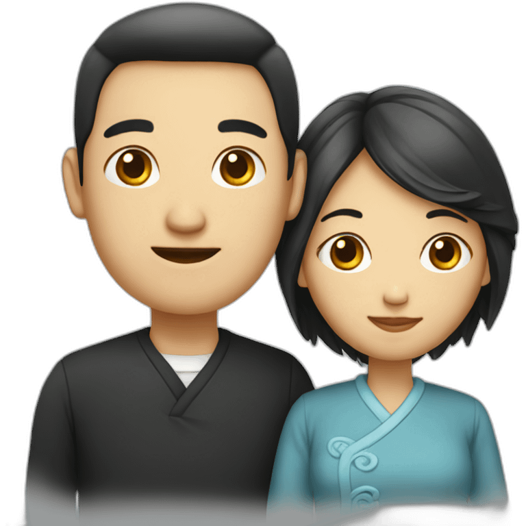 Un couple chinois  emoji