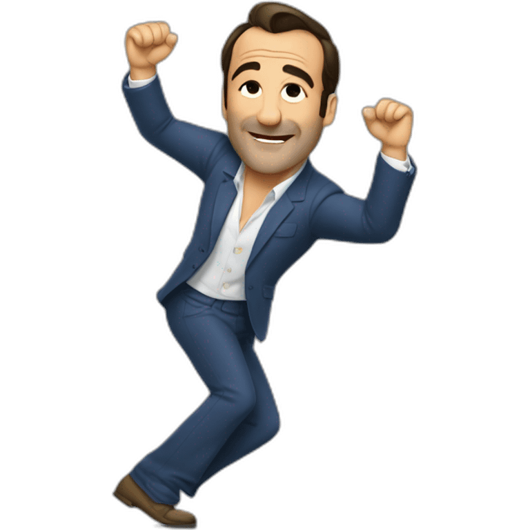 jean dujardin qui fait un dab emoji