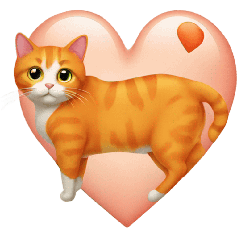 orange cat heart emoji