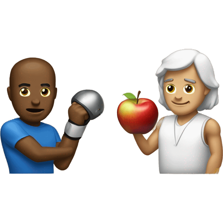 Apple vs samsung duel emoji