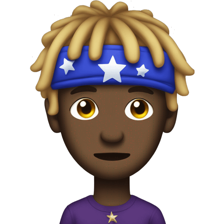 Lil uzi vert rapper with a dimand star on forehead emoji