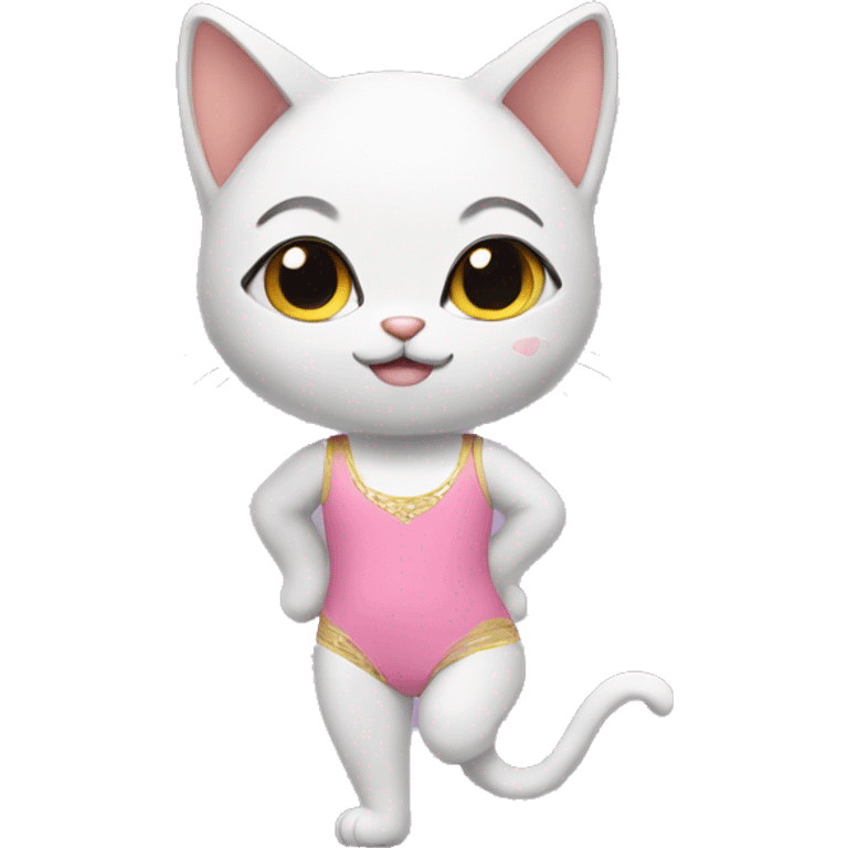 Kitten with a leotard  emoji