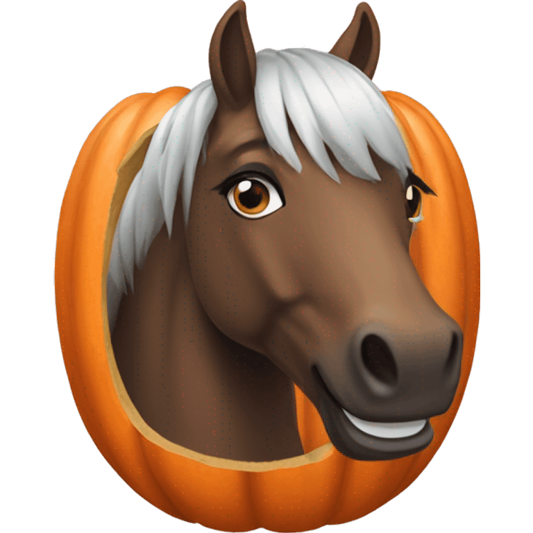 Citrouille cheval emoji