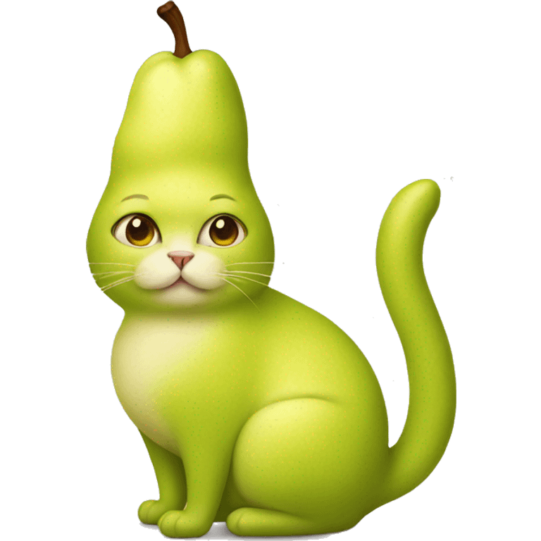 pear cat emoji