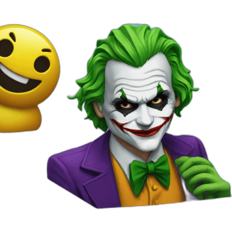 The joker in a pool emoji