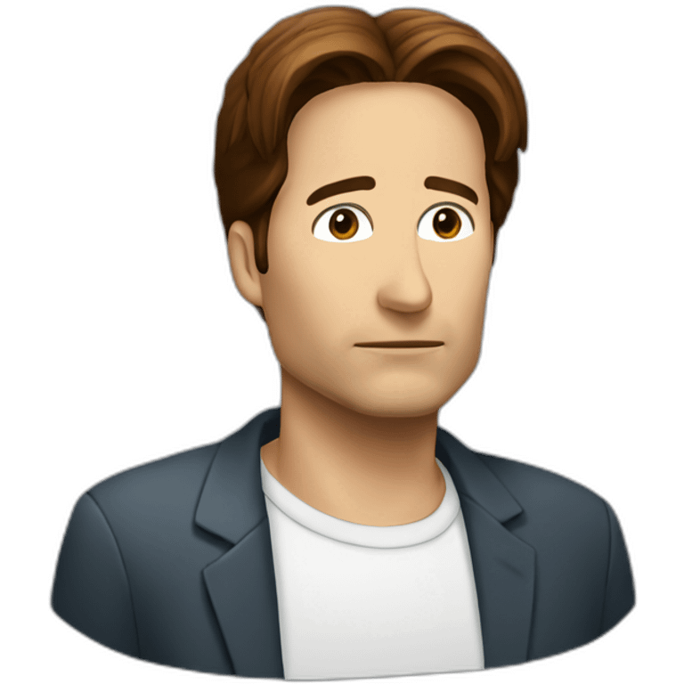 Mulder searching emoji