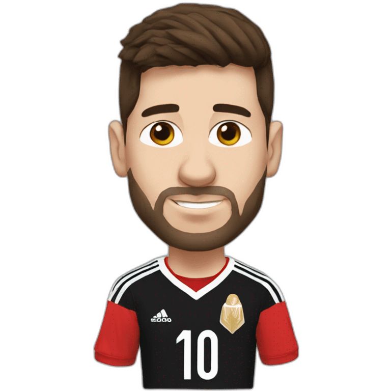 messi wear egypt t shirt emoji