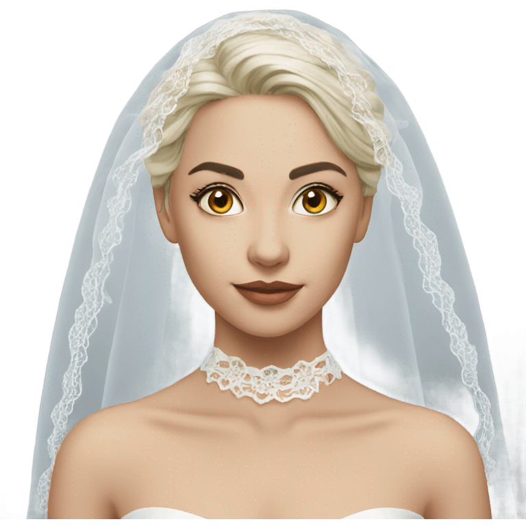 Lace veil emoji