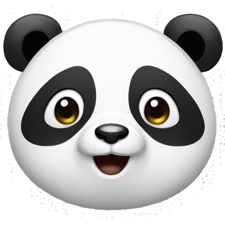 a panda that are thinking about something, head to look in the sky emoji