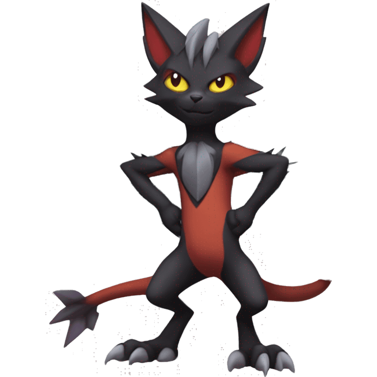 Edgy Noivern-Litten-Zorua full body emoji