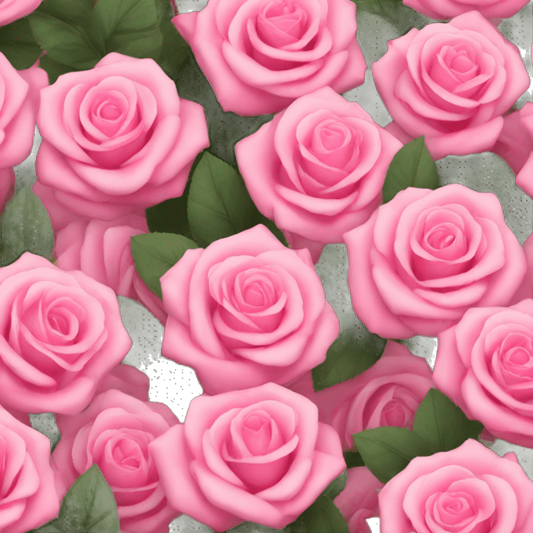 Pink roses  emoji