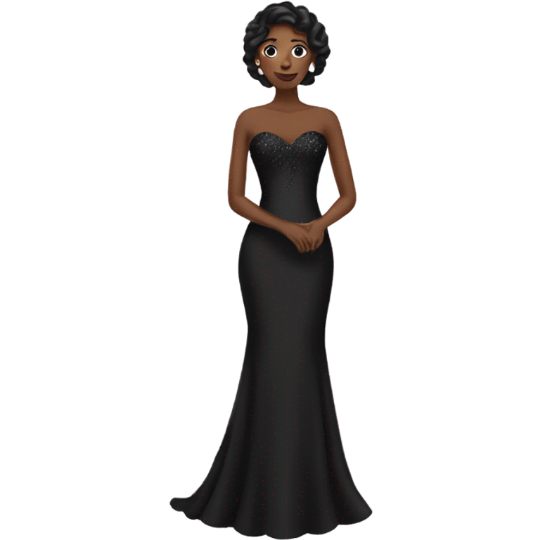 black wedding dress emoji