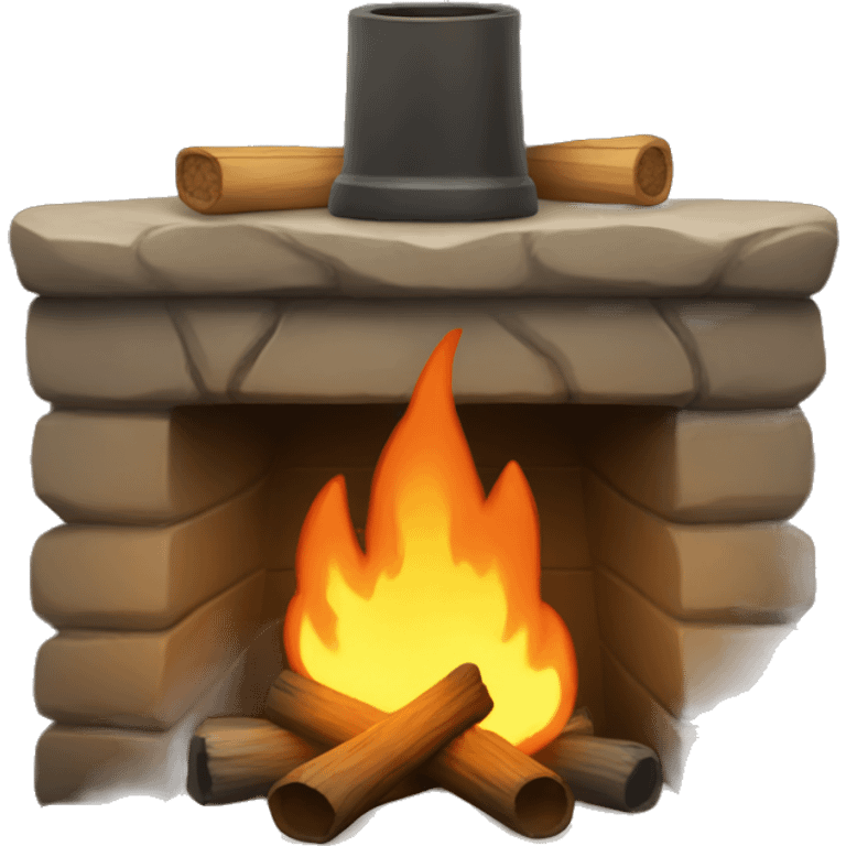 camp fireplace emoji