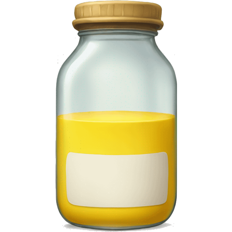 Jar with yellow liquid  emoji