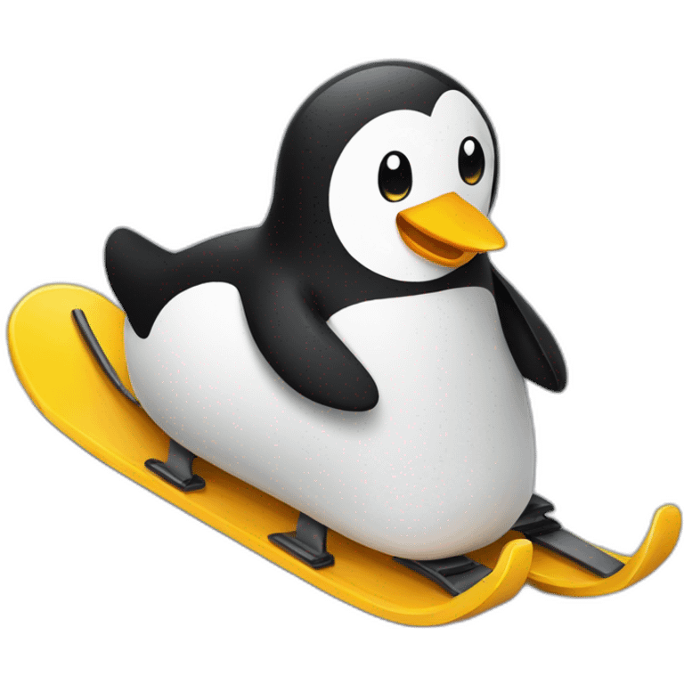 Pingouin sur luge emoji