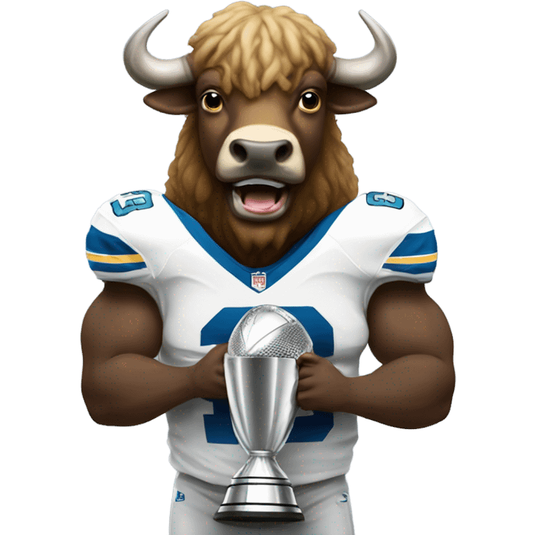 Buffalo lifting the Lombardi trophy emoji