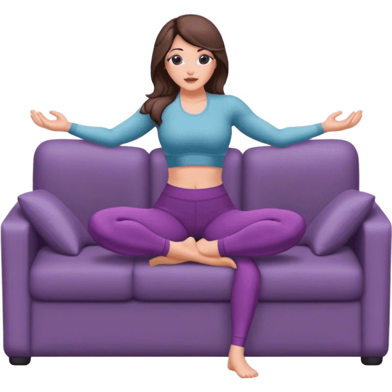 realistic kylie janner in yoga pants on couch emoji