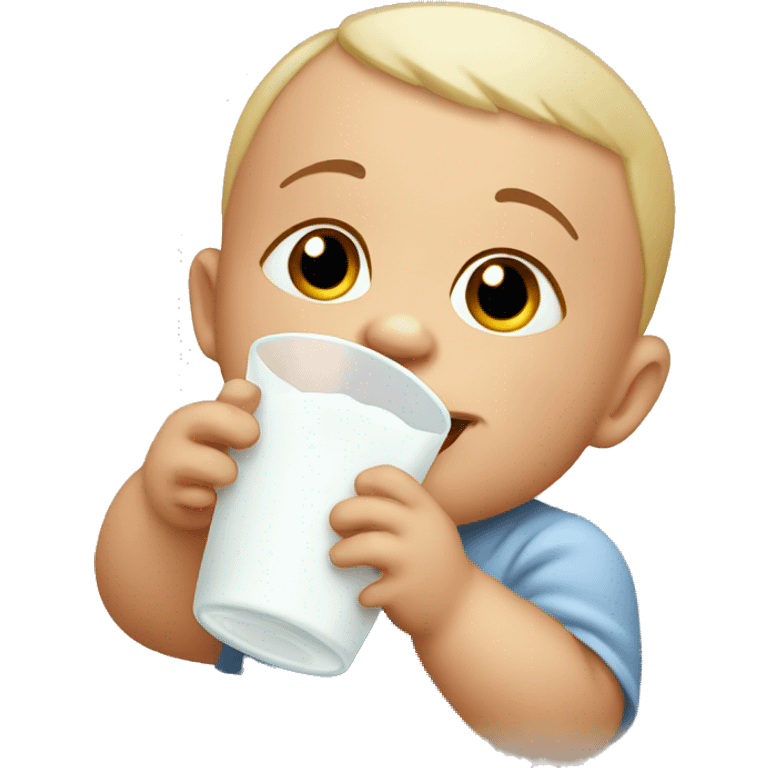 Baby drinking milk emoji