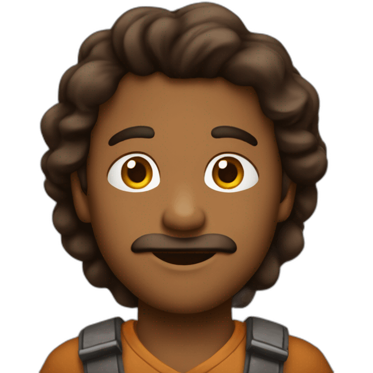 Charlie-chapeline-with-brown-costume emoji