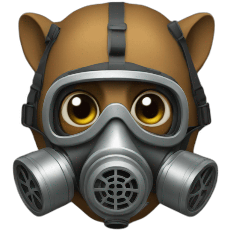 squirrel in a gas mask emoji