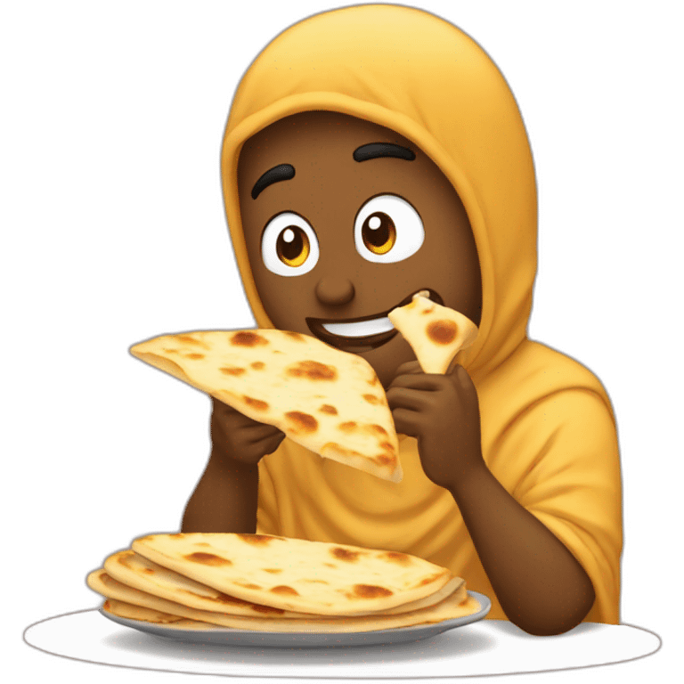 bro eating cheese naans emoji