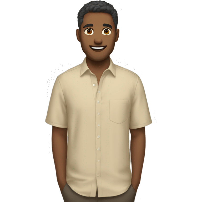 Beige scalloped shirt  emoji