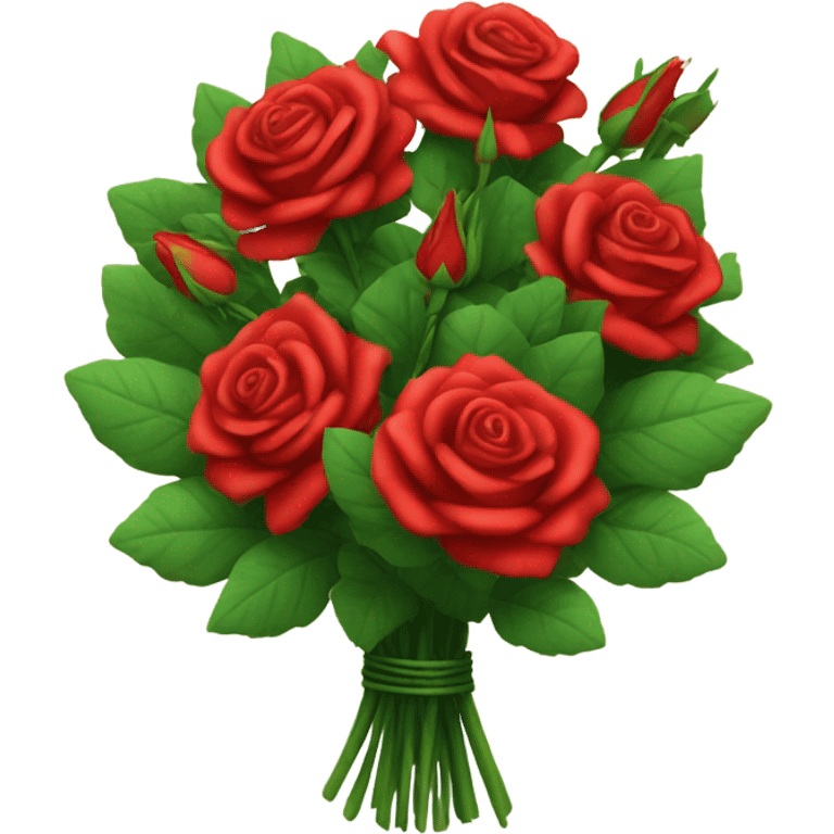 Bouquet of red roses  emoji